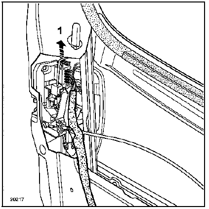Débrancher le connecteur (1).