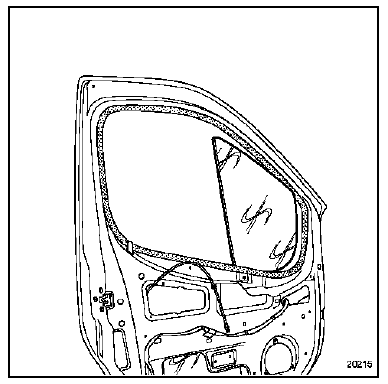 Dégager la vitre fixe.