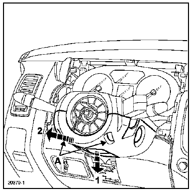 Déposer les deux vis de fixation (a).