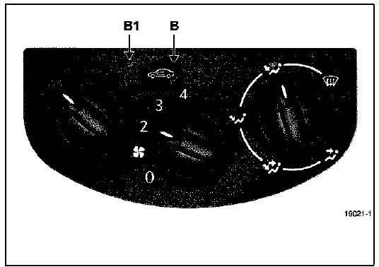 Commande de recyclage d'air