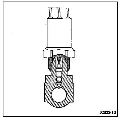 Le capteur de pression installé à l'entrée du