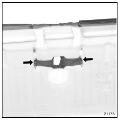 Assise de banquette première rangée côté gauche.