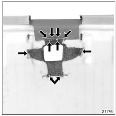 Assise de banquette deuxième rangée côté droit.