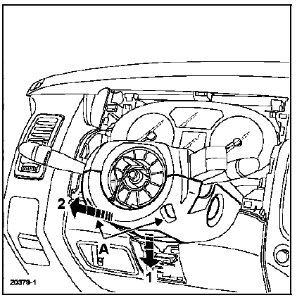 Déposer les deux vis de fixation (a) des coquilles.