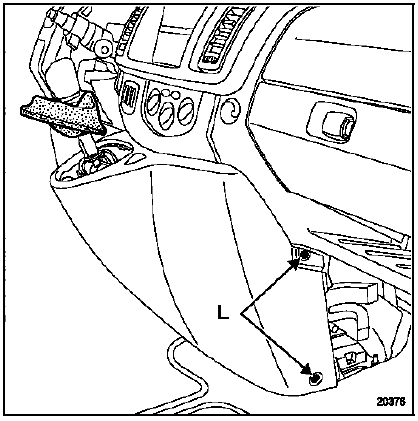 Déclipser le soufflet de levier de commande de
