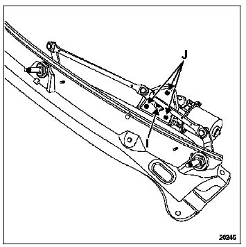 Depose du mecanisme d'essuie-vitre