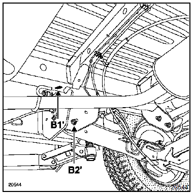 Mécanique arrière en place