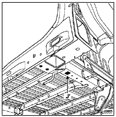 Le calibre vient en appui sous le longeron et est centré