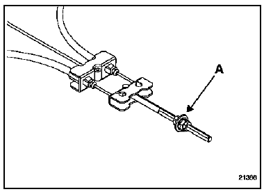 Détendre les câbles de frein à main en agissant sur